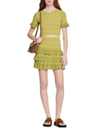 Short Ruffled Skirt Flowering Girl