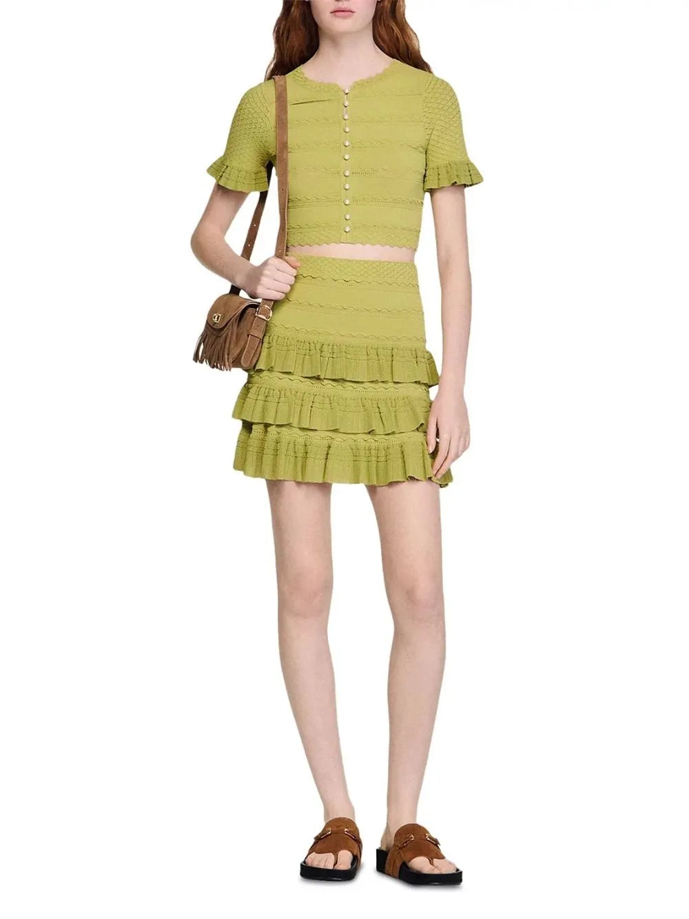 Short Ruffled Skirt Flowering Girl