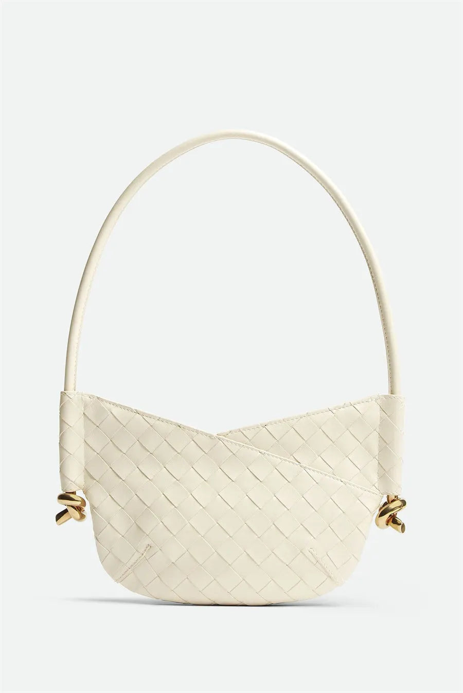 Azalea Weave Mini Shoulder Bag - White Flowering Girl