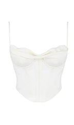 Brown Corset Top Flowering Girl