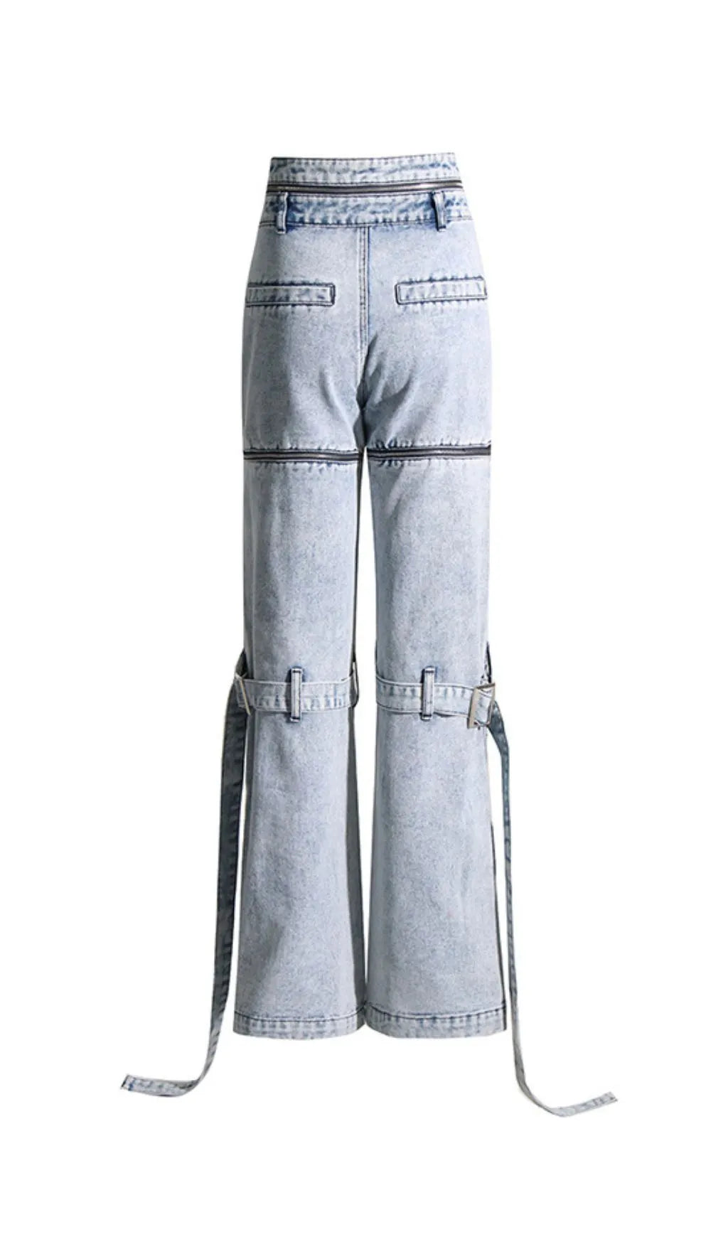 Jael Blue Pockets Jeans Flowering Girl