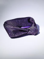 Embellished Tote Bag In Purple Flowering Girl
