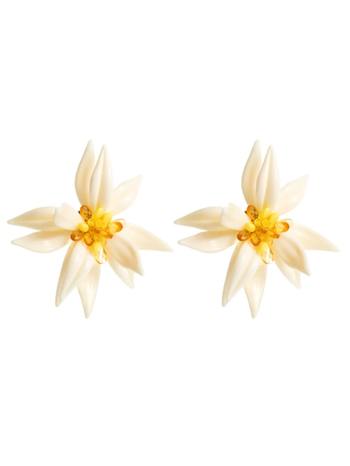 Bexiron Rhinestone Flower Earrings Flowering Girl