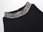 Rhinestone Collar Short Dress Flowering Girl