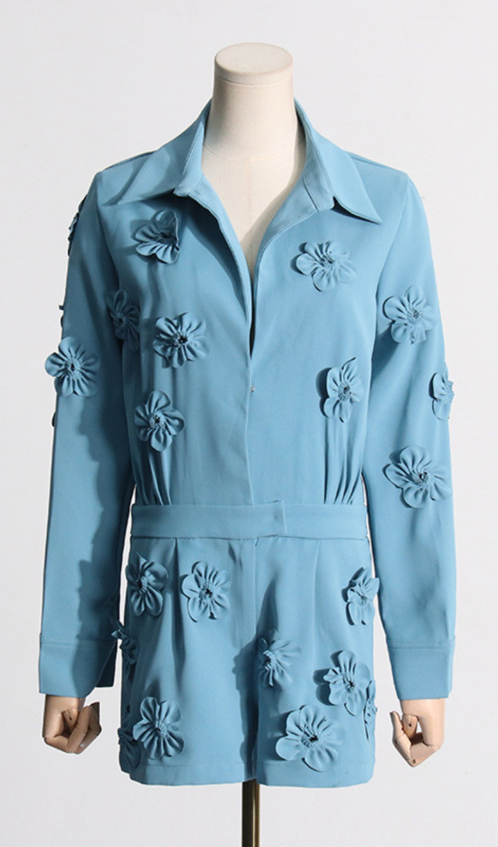 Floral Embellished Romper Flowering Girl