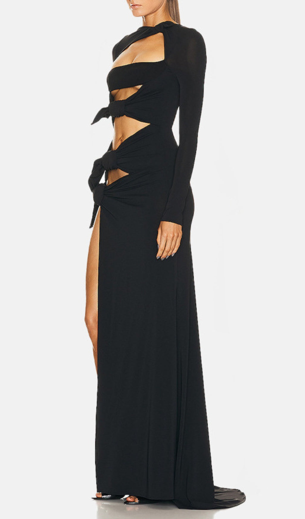 Ahinoam Cutout Split Maxi Dress Flowering Girl