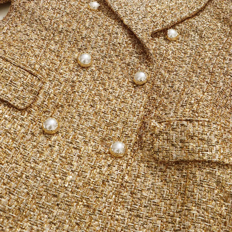 Mathilda Gold Coat Flowering Girl