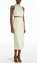 Danail Embellished Top & Midi Skirt Flowering Girl