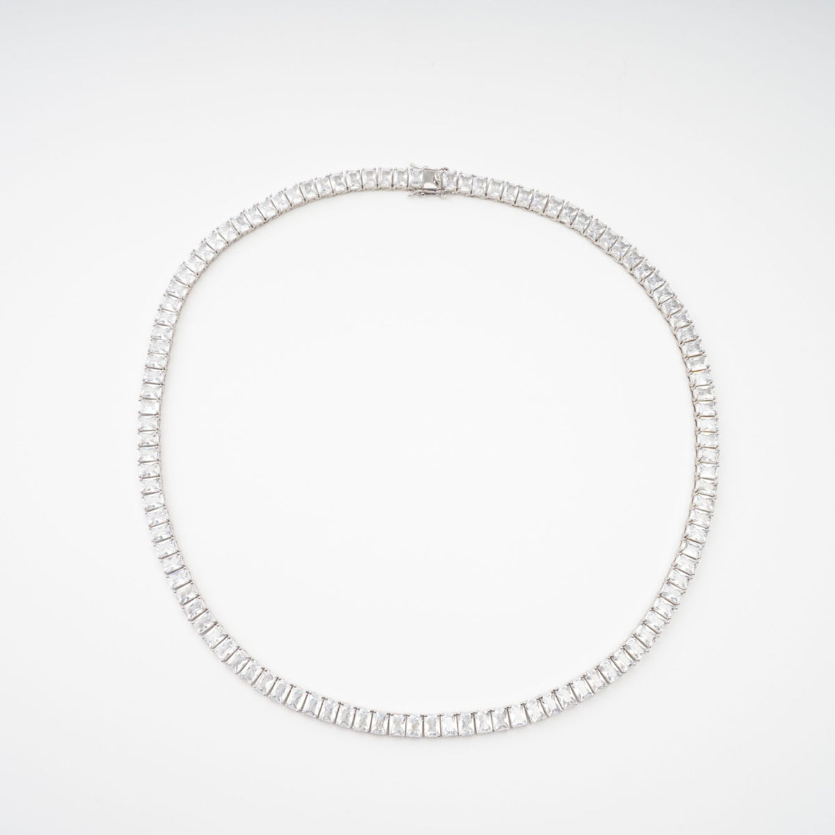Florence Silver Tone Crystal Embellished Necklace Flowering Girl