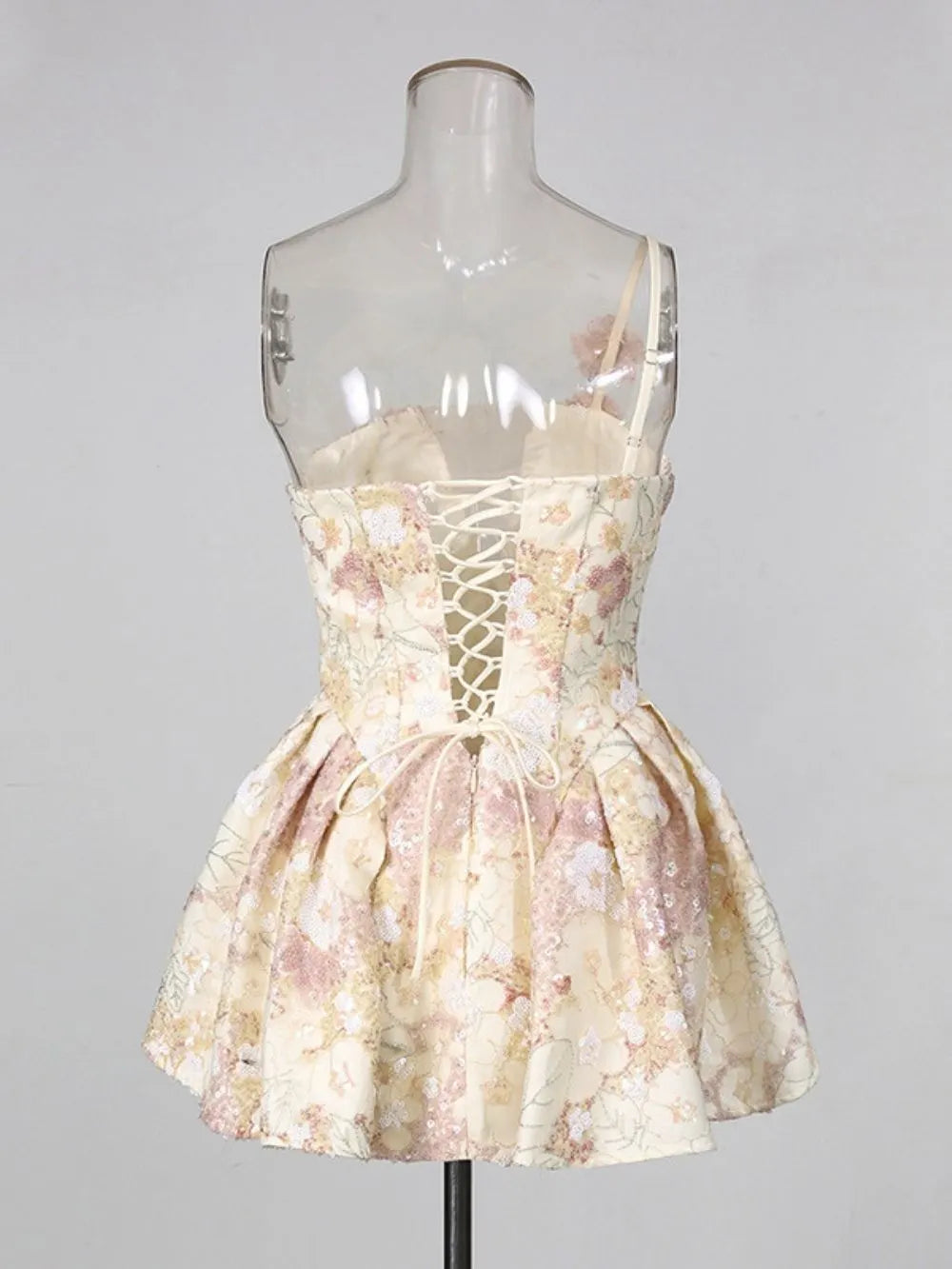 Maddox Flower Sequin Mini Dress Flowering Girl