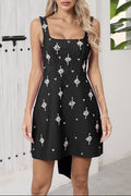Adora Sleeveless Diamond Bow Bandage Mini Dress In Black Flowering Girl