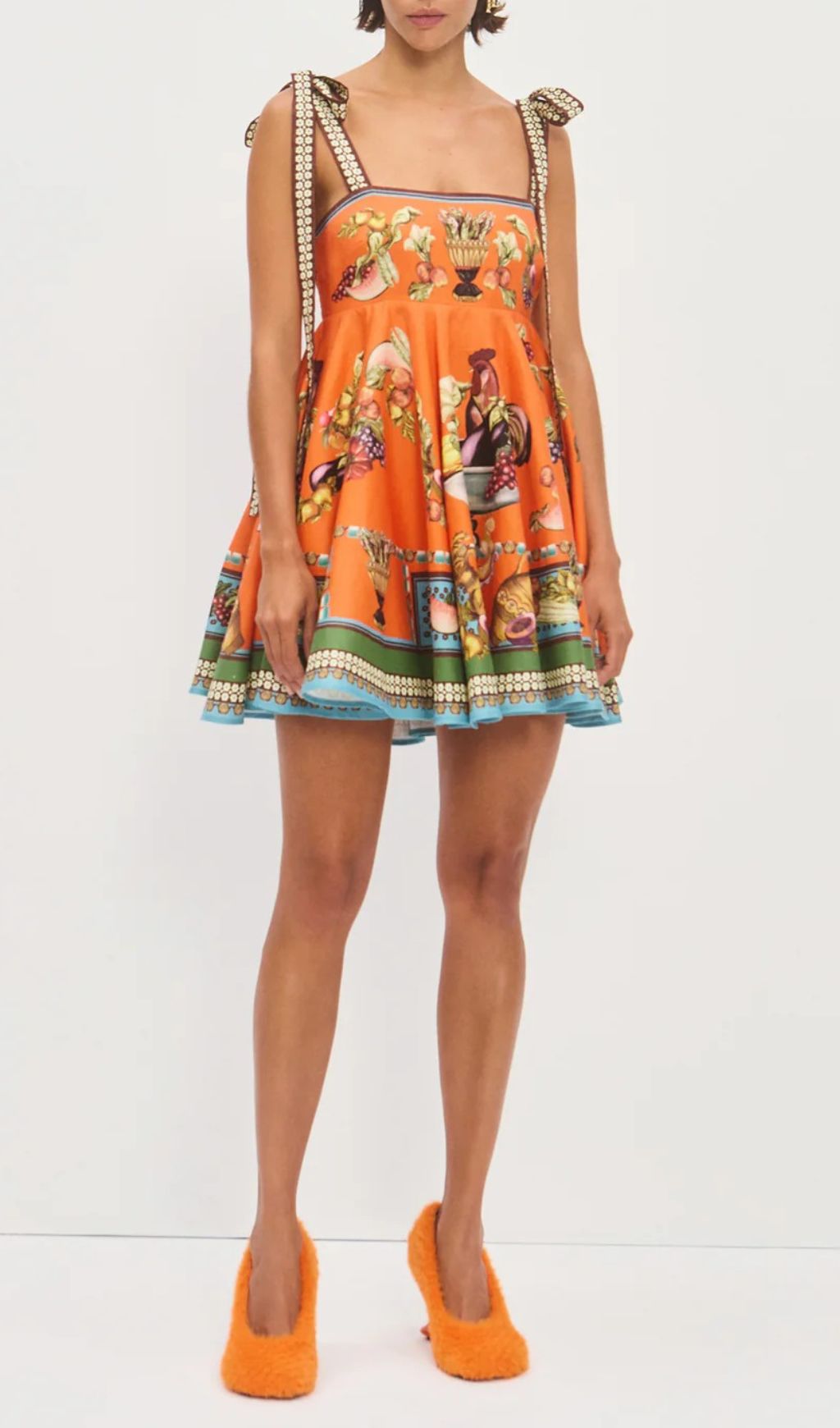 Ilya Strappy Printed Mini Dress Flowering Girl