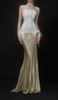 Kele Sequin Top & Satin Skirt Set Flowering Girl