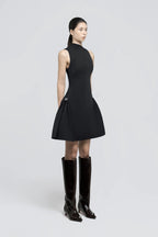 Samantha Asymmetrical Flared Mini Dress Flowering Girl