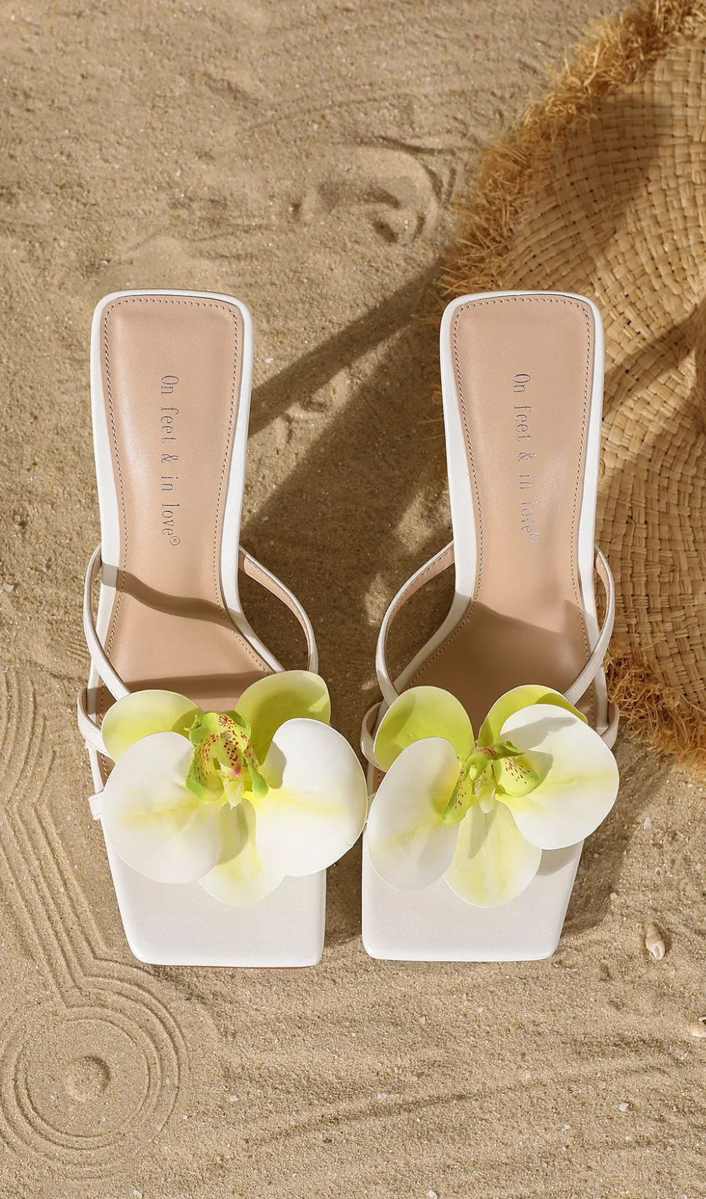 Heidy White Flower Sandals Flowering Girl