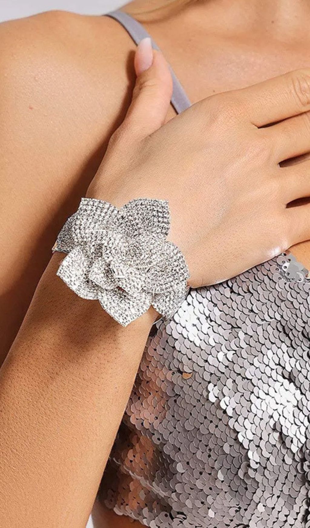 Kaira Diamante Flower Bracelet Flowering Girl