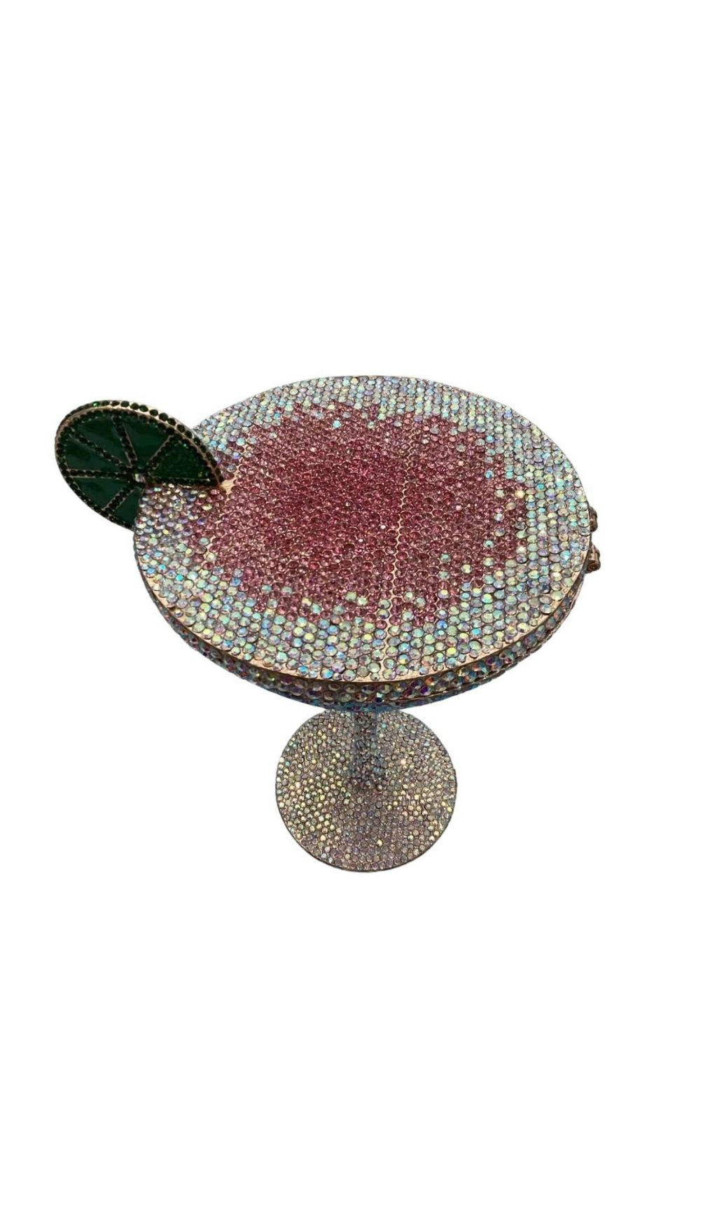 Garin Pink Rhinestone Goblet Bag Flowering Girl