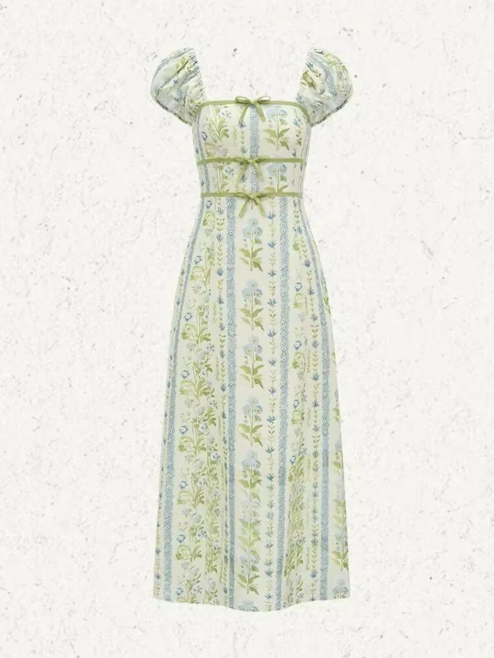 Merryn Green Floral Maxi Dress Flowering Girl