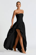 Jillian Maxi Dress - Black Flowering Girl