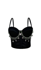 Fausta Diamante Corset Crop Top Flowering Girl