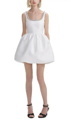 Brodie White Diamante Mini Dress Flowering Girl