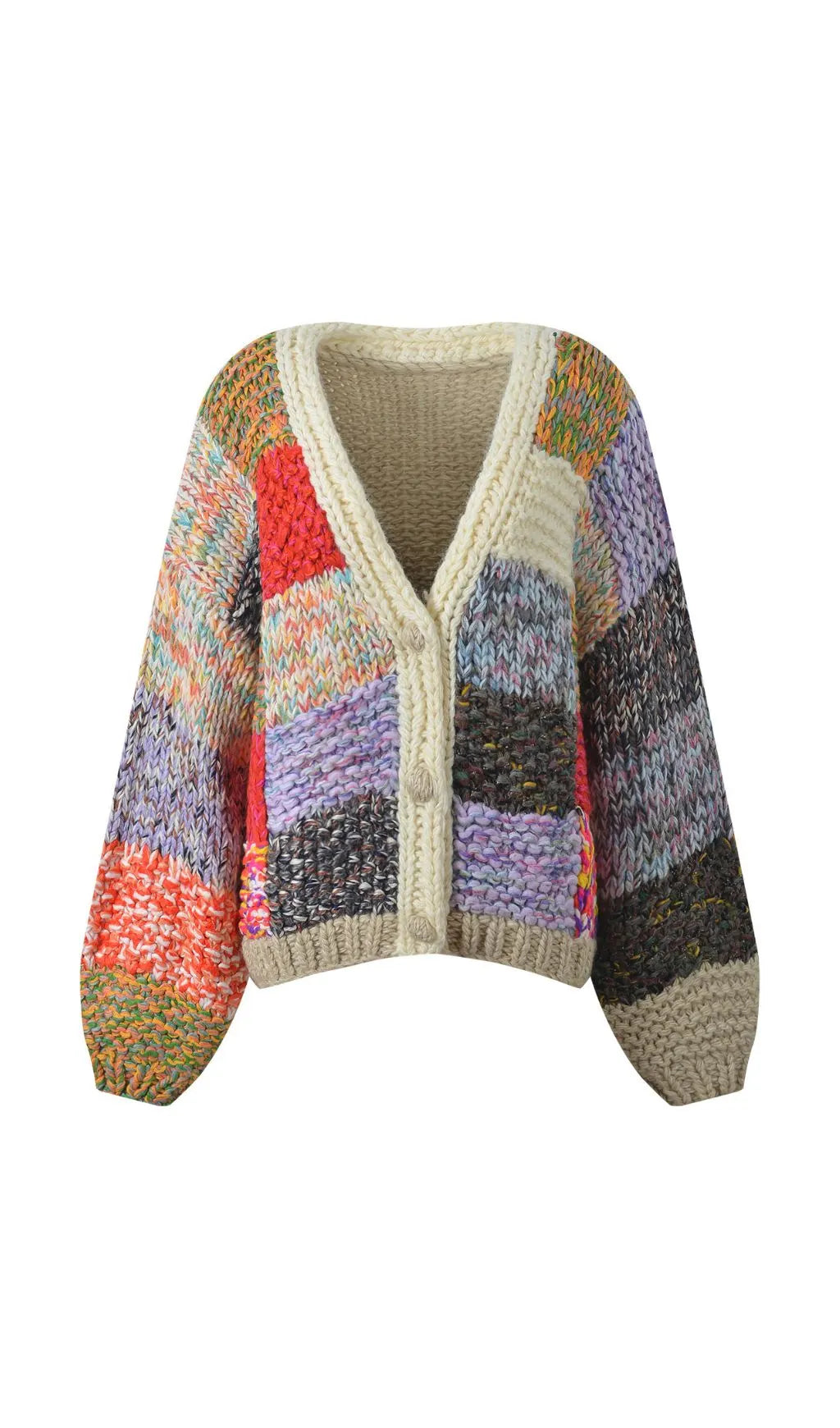 Hurley Block Knit Cardigan Flowering Girl