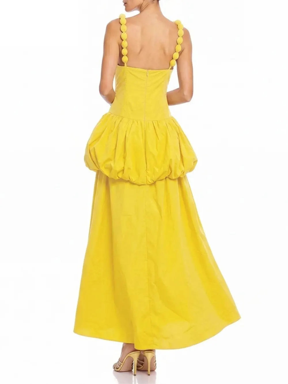 Selvaris Sleeveless Bubble Maxi Dress Flowering Girl