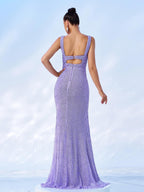 Elegant Sleeveless High Split Prom Dress Flowering Girl