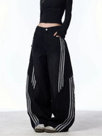 Mann Black Jeans Flowering Girl