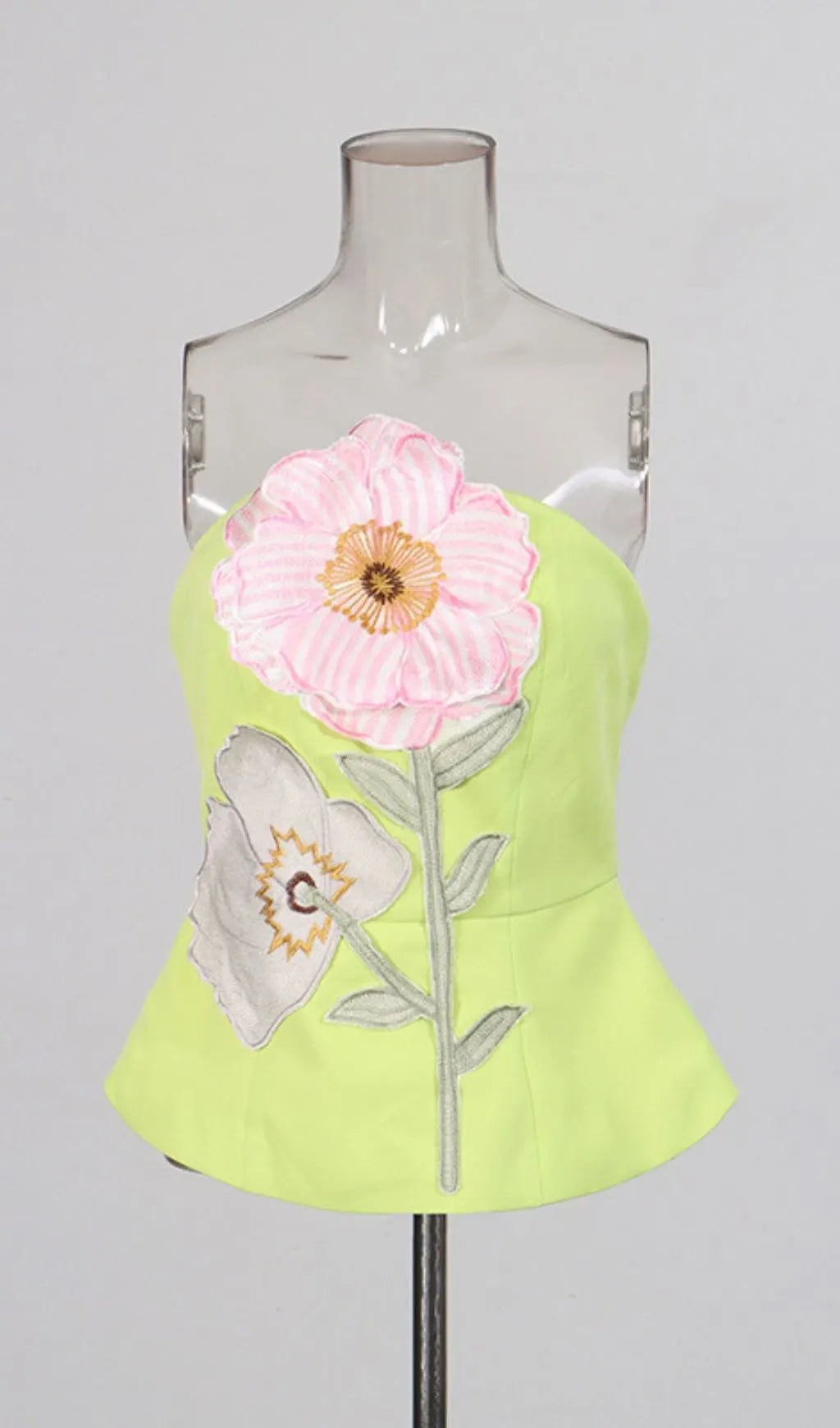Leonela Lemon Green Flower Top Flowering Girl