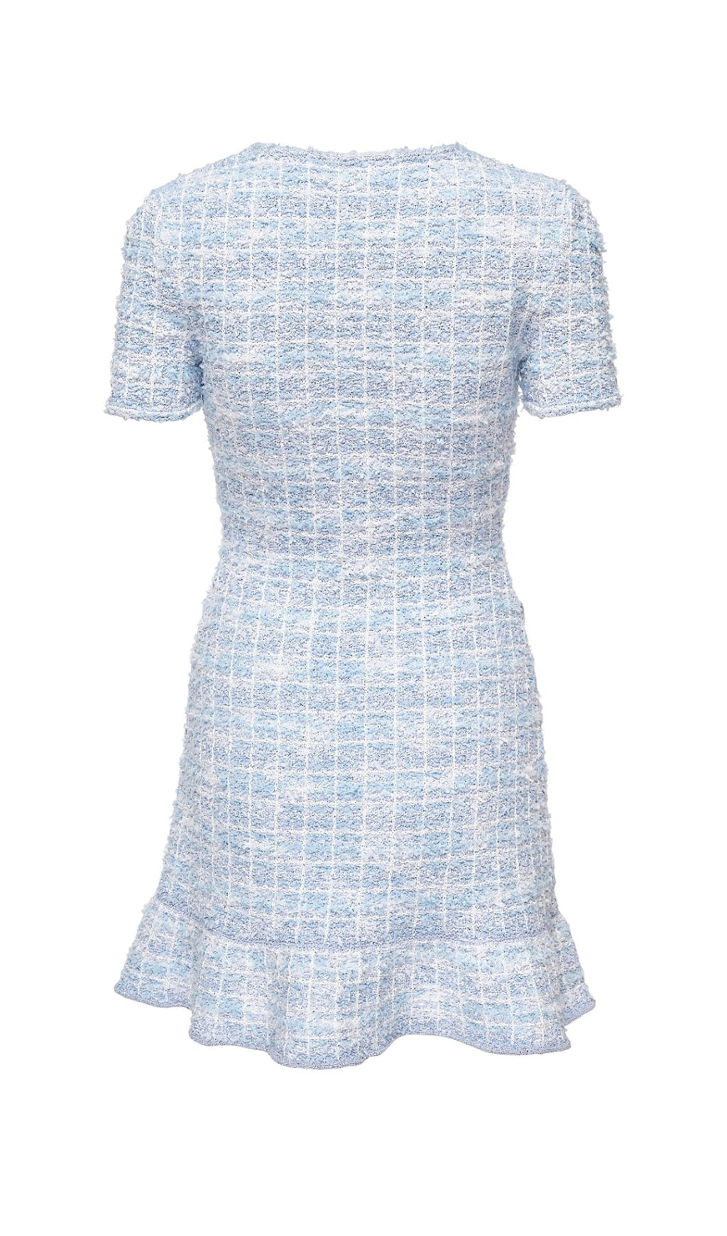check knit mini dress in blue Flowering Girl