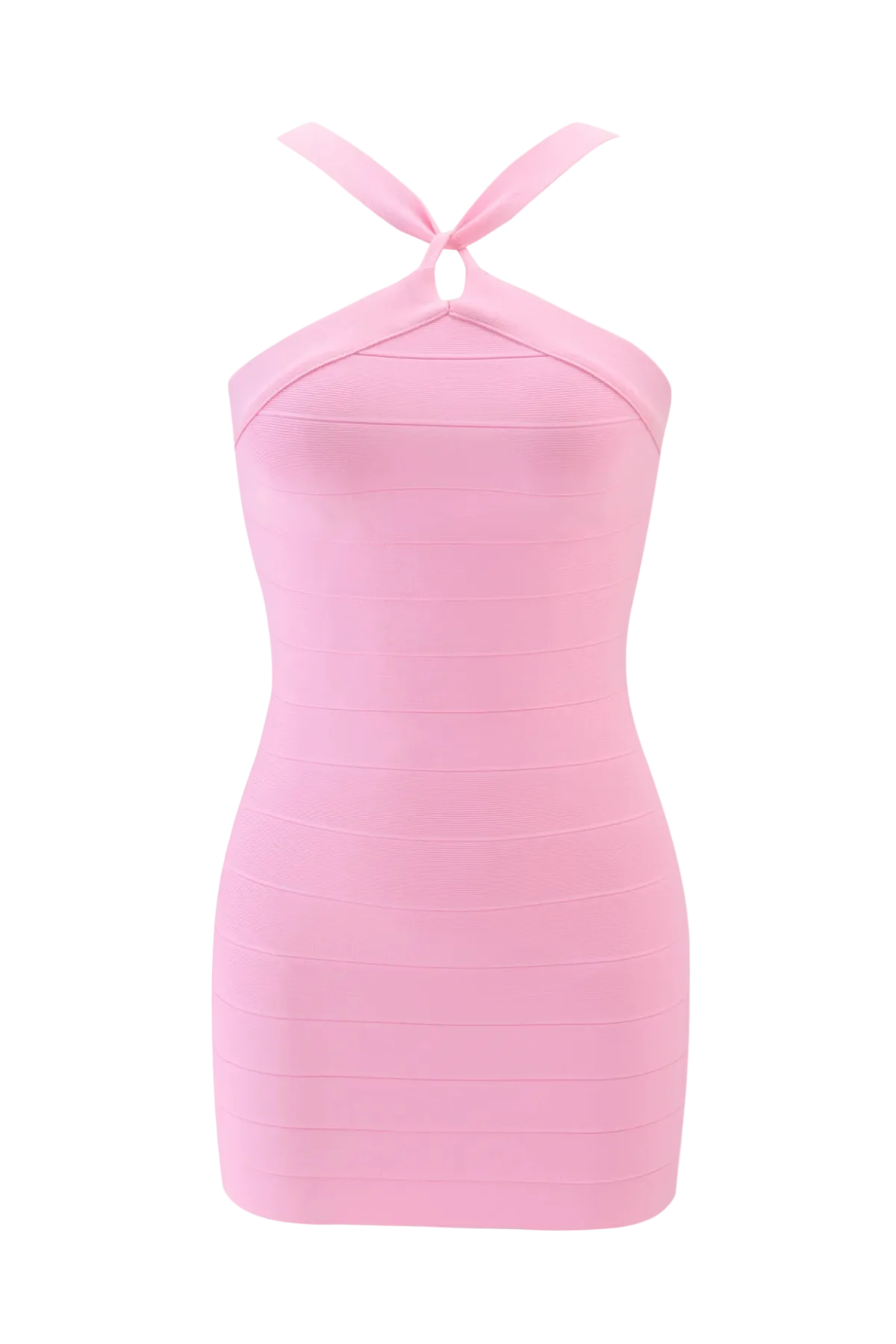 Addama Halter Mini Bandage Dress Flowering Girl