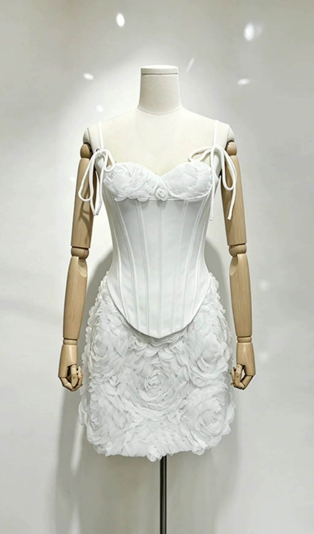 Magdala White Corset Top & Floral Skirt Set Flowering Girl