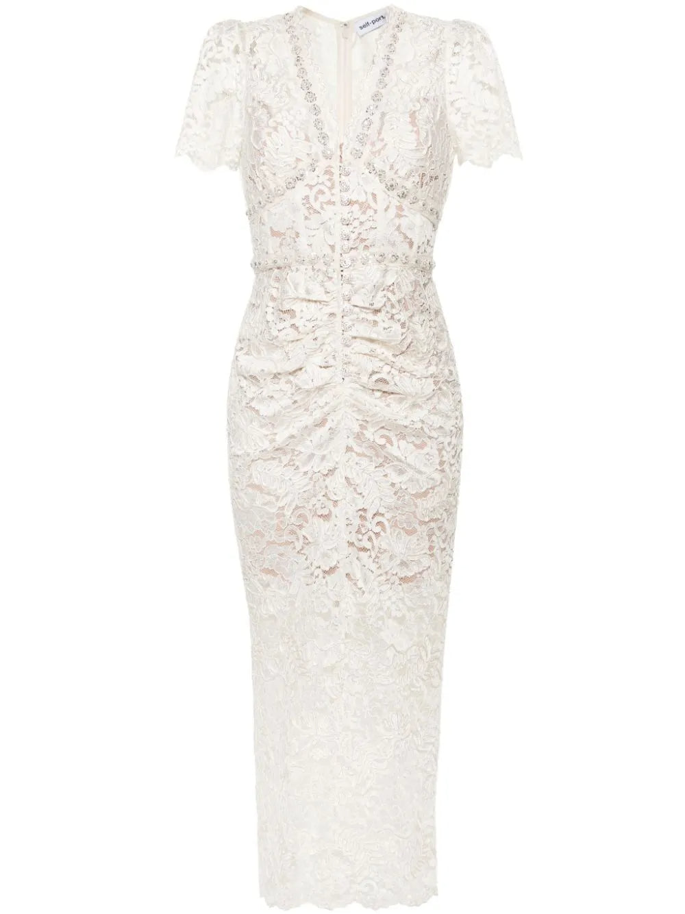 FLORAL LACE MIDI DRESS Flowering Girl