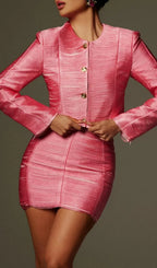 Sagebrush Long Sleeve Button Up Blazer Set Flowering Girl