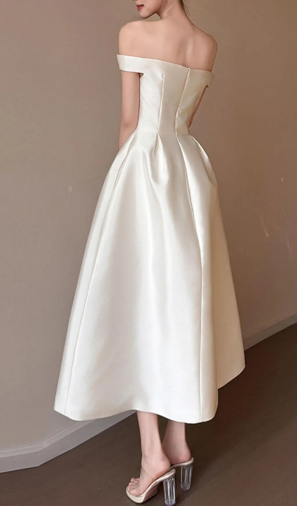 Levy Off-Shoulder Bow Midi Dress Flowering Girl
