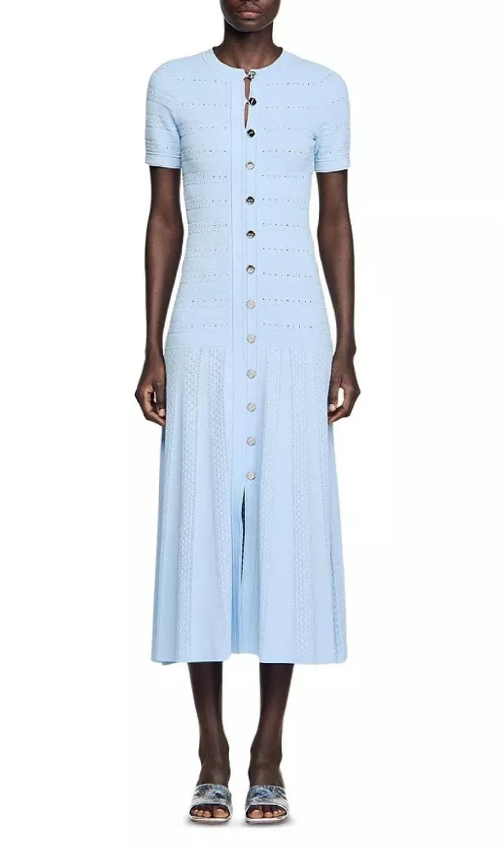 Knit Midi Dress Flowering Girl