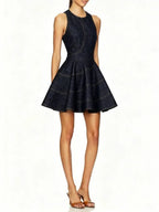Meagan Sleeveless Denim Mini Dress Flowering Girl