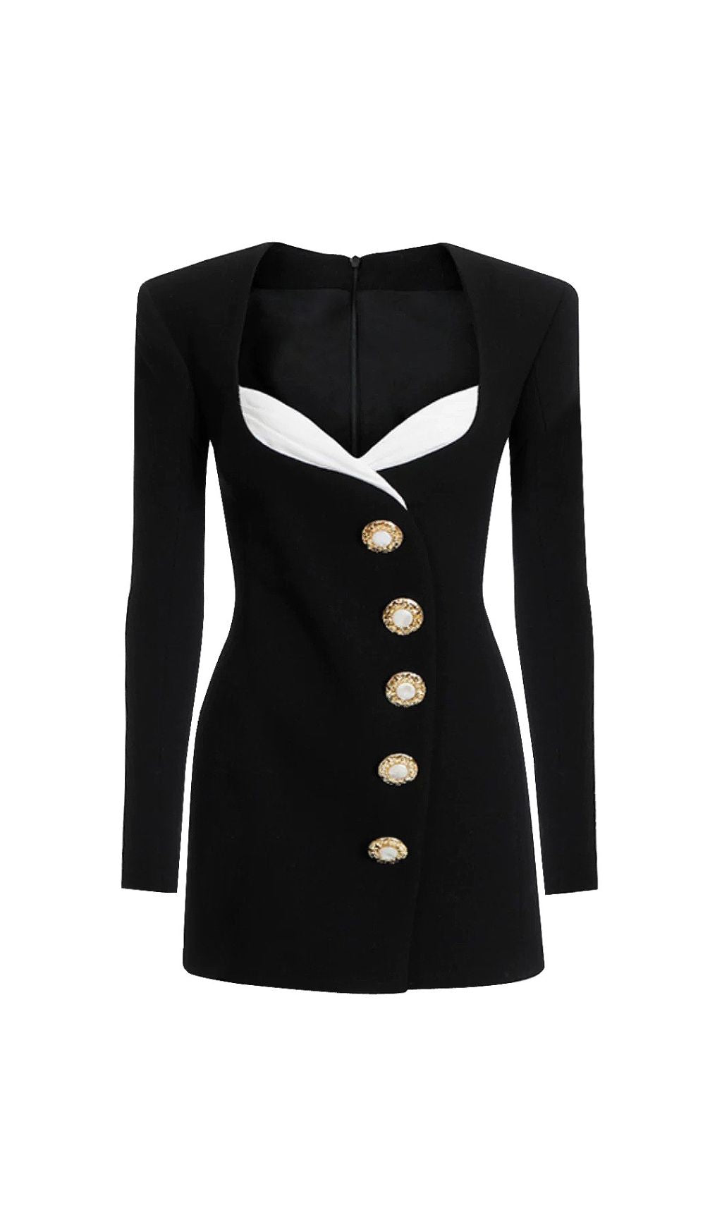 Ghazi Black Long Sleeve Mini Dress Flowering Girl