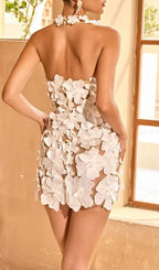 Geodea V Neck Flower Mini Dress Flowering Girl