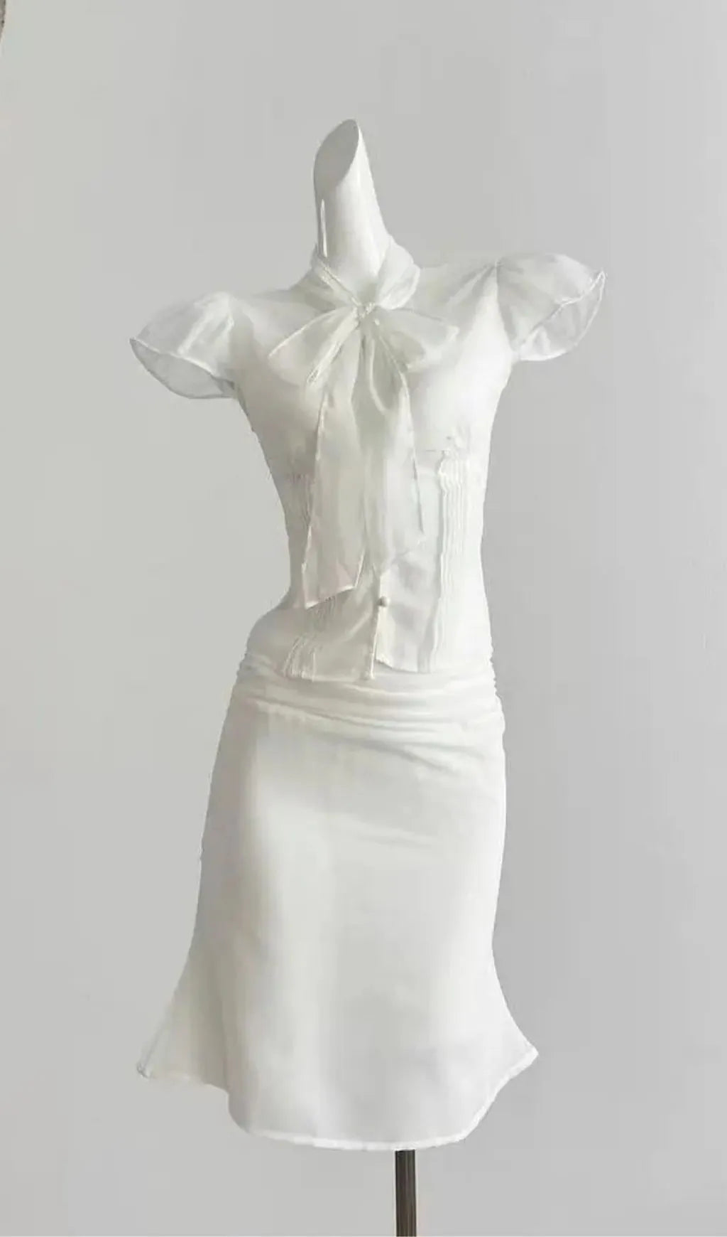 Irène Ruffled Tulle Top & Skirt Set Flowering Girl