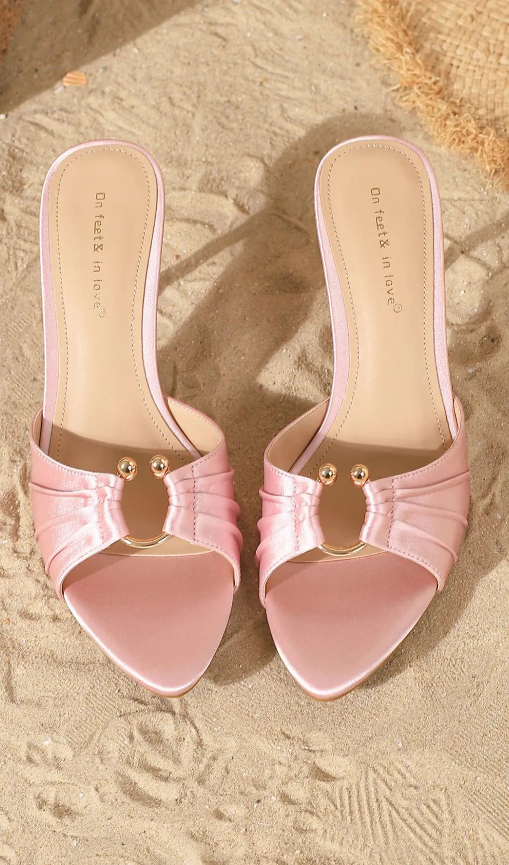 Haydn Pink Hollowout Sandals Flowering Girl