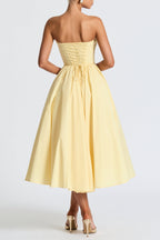 Prim Midi Dress - Lemon Flowering Girl