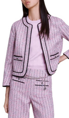 LONG-SLEEVE TWEED BOUCLE JACKET Flowering Girl