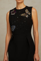 Manon sequined butterfly mini dress in black Flowering Girl