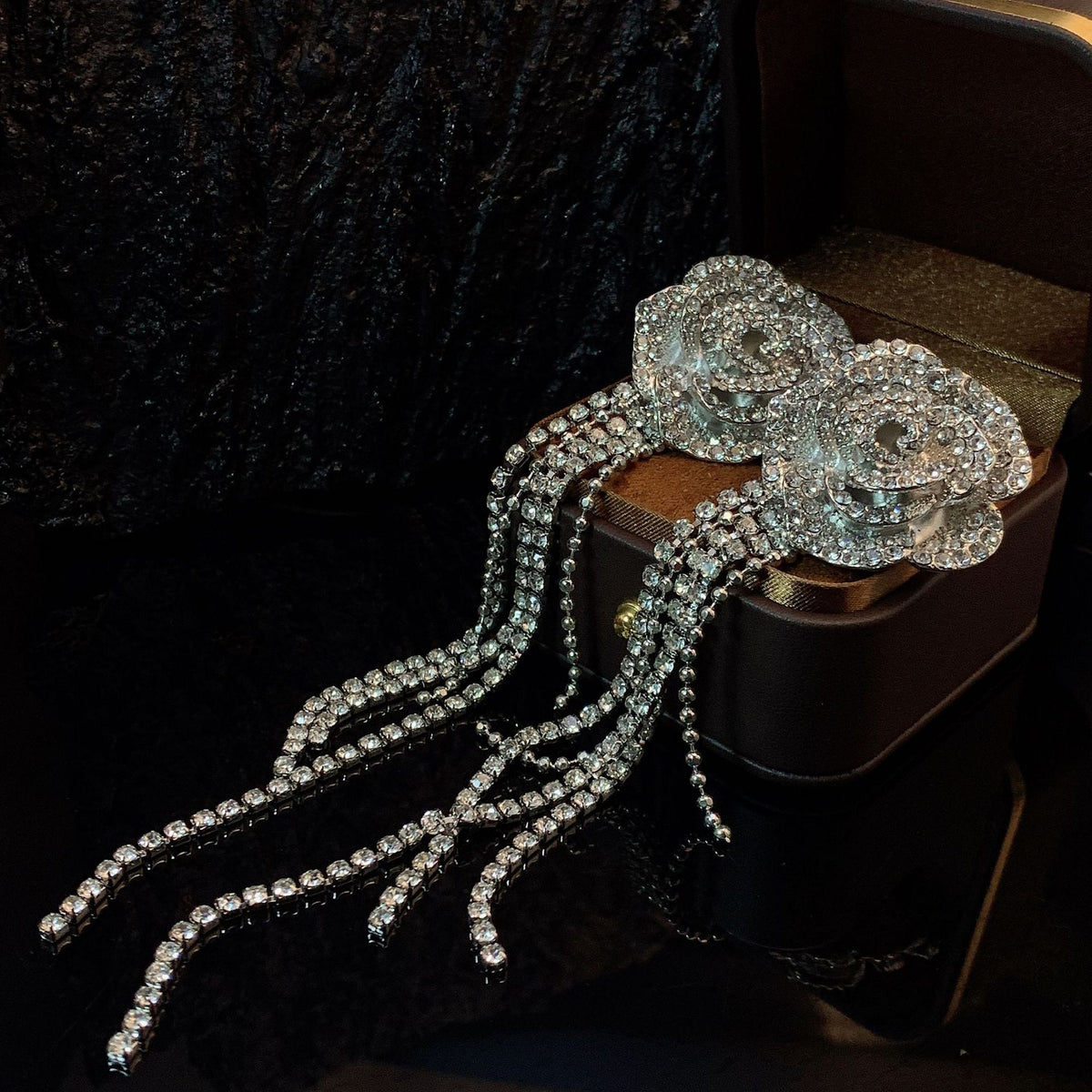 Arabelle Rose Tassel Earrings Flowering Girl