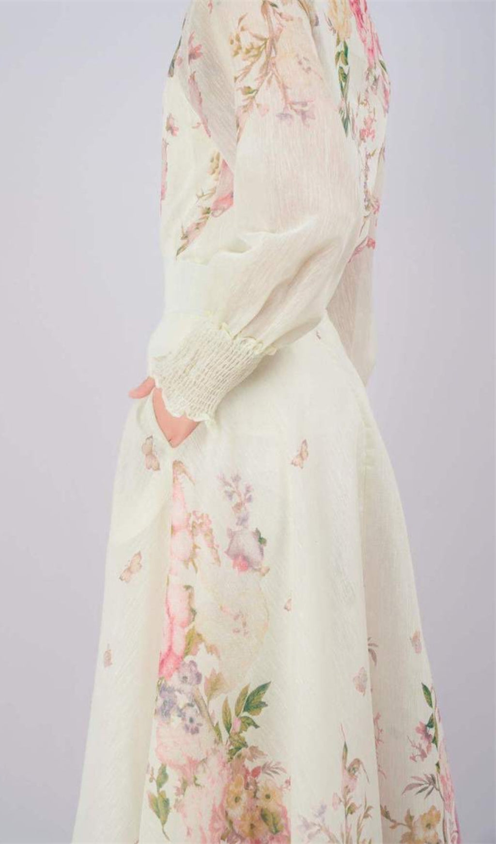 Brynja Floral Long Sleeve Two-Piece Set Flowering Girl