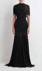 Kemi Ruched Maxi Dress Flowering Girl