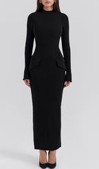 Buchanan Black Turtleneck Maxi Dress Flowering Girl