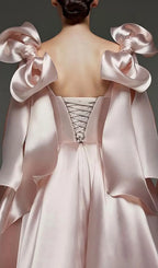 Lennie Pink Bow Midi Dress Flowering Girl